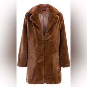 Shaggy Faux Fur Teddy Coat
